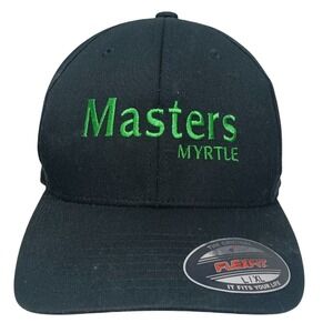 Masters Myrtle Golf Hat MBSC by Yupoong / Black Cap‎ / Flex-Fit / L - XL